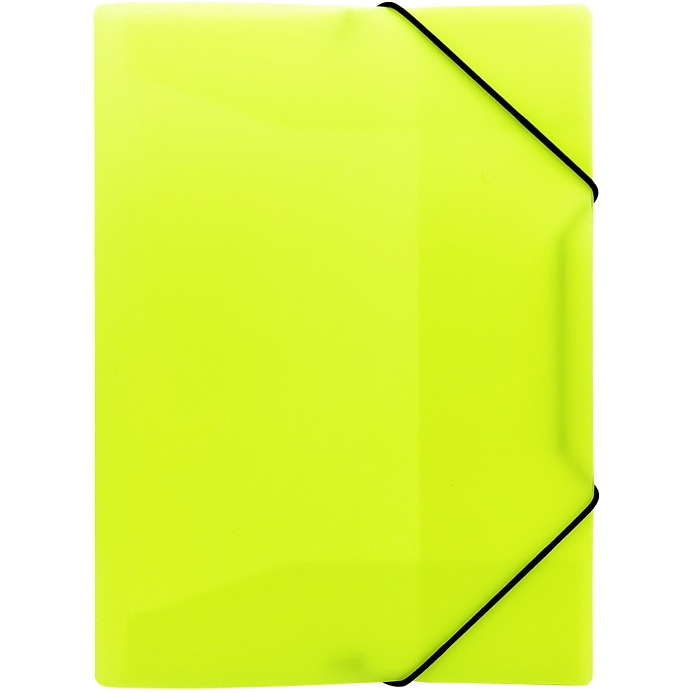 Teczka z gumką A4 PP neon żółty TG-NEON-A4-02 BIURFOL